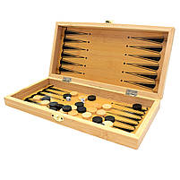 Настільна гра 3в1 Шахи Шашки Нарди дерево 30*30*5 см (B3116), фото 3