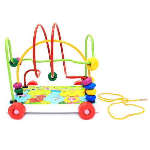 Игрушка развивающая для детей Fun Game Каталка-Лабиринт Лягушка 18*14 ...