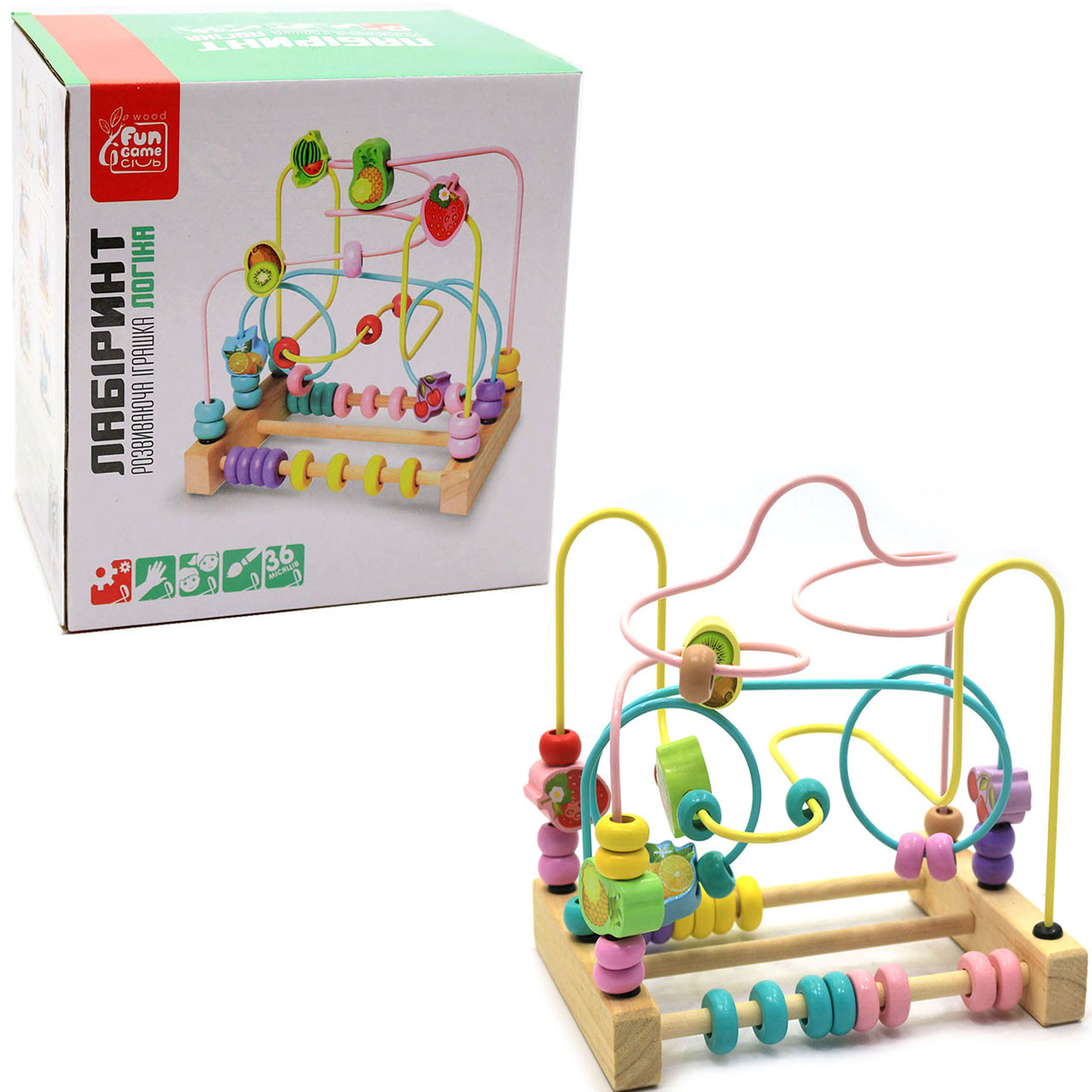 Іграшка розвиваюча для дітей Fun Game Логіка «Лабіринт» 88810