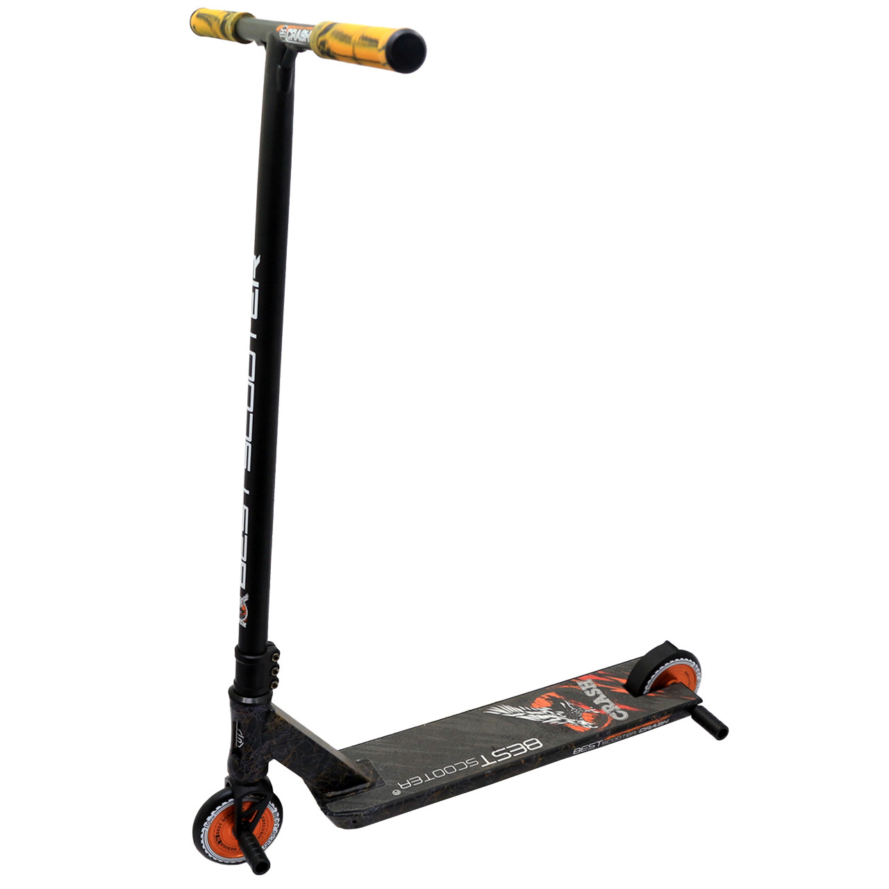 Трюкових самокат Best Scooter «Crash» HIC-система, пеги, помаранчевий, колеса 110мм PU, (65640), фото 1