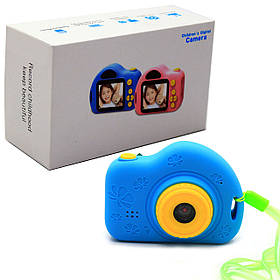 Інтерактивна іграшка фотоапарат дитячий c іграми, блакитний (C5-B)