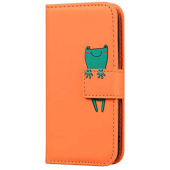 Чохол-книжка Animal Wallet для Apple iPhone 13 Mini Frog