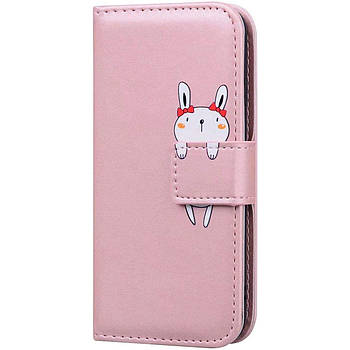 Чохол-книжка Animal Wallet для Apple iPhone 13 Mini Rabbit