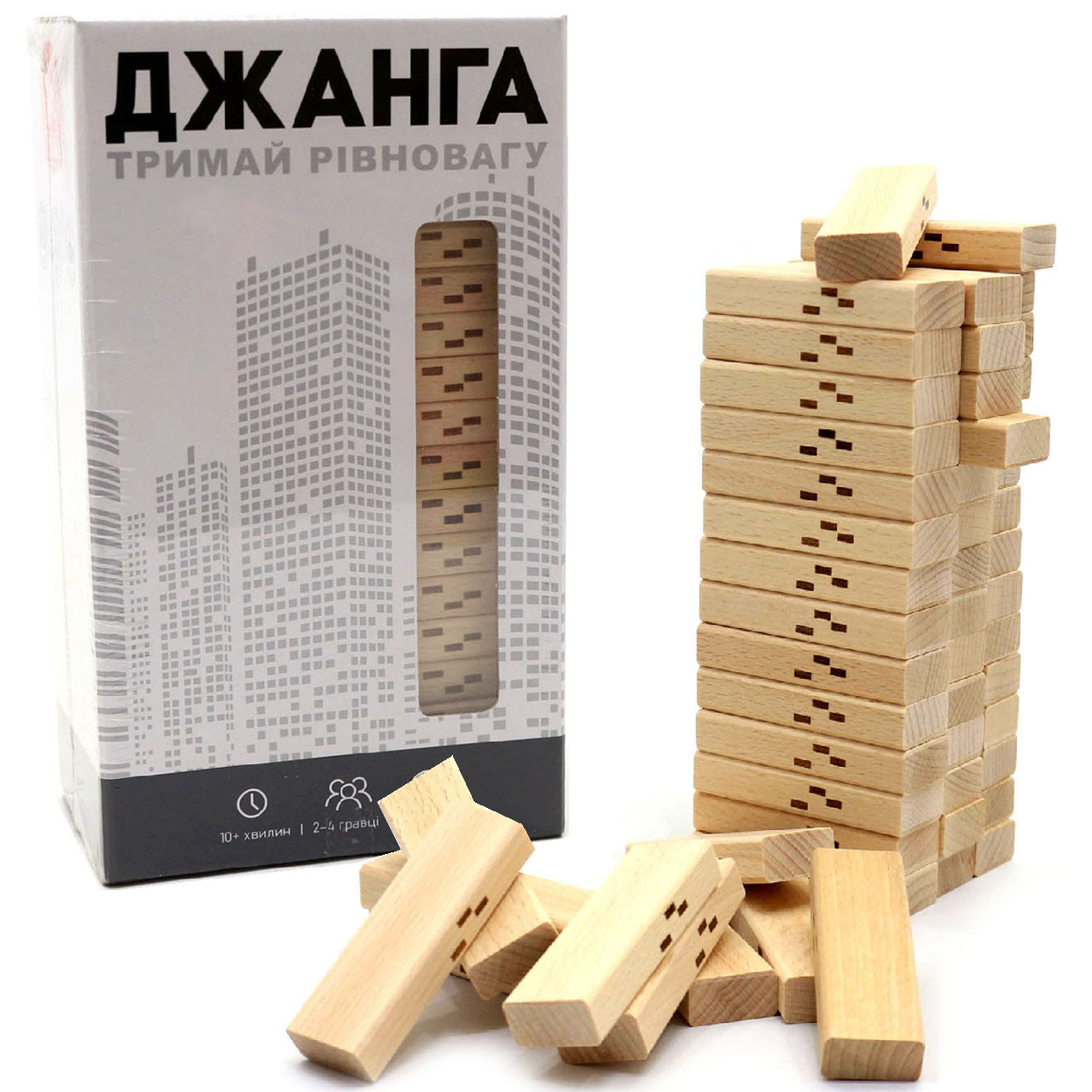 Настільна гра Arial Джанга вежа Vega (Vega). Версія гри Дженга 54 деталі (10015)