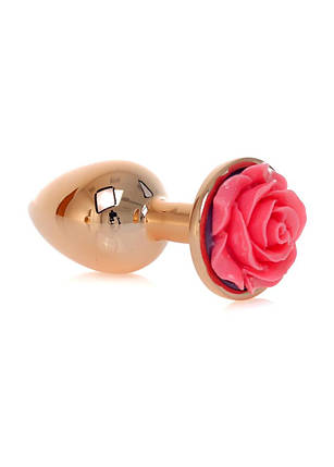Анальна побка Plug-Jewellery Red Gold PLUG ROSE- Pink, фото 2