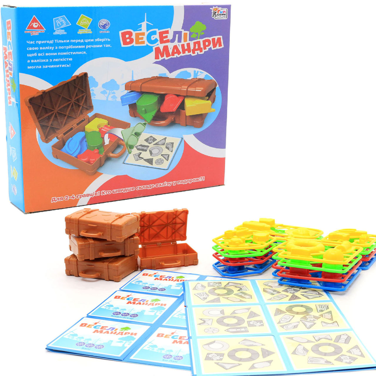 Настільна гра Fun Game «Веселі мандри» (Веселі подорожі) UKВ-В0044, фото 1