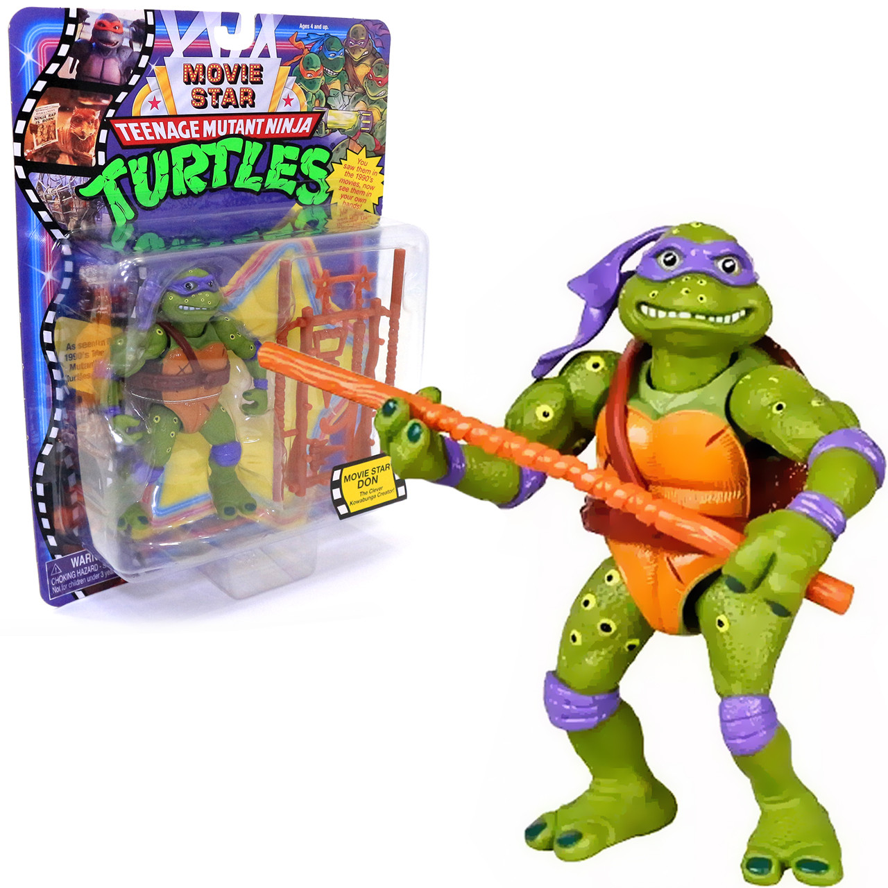 Фігурка Черепашки-ніндзя Донателло"Playmates" Movie Star 1992 12*7*4 см (81332), фото 1
