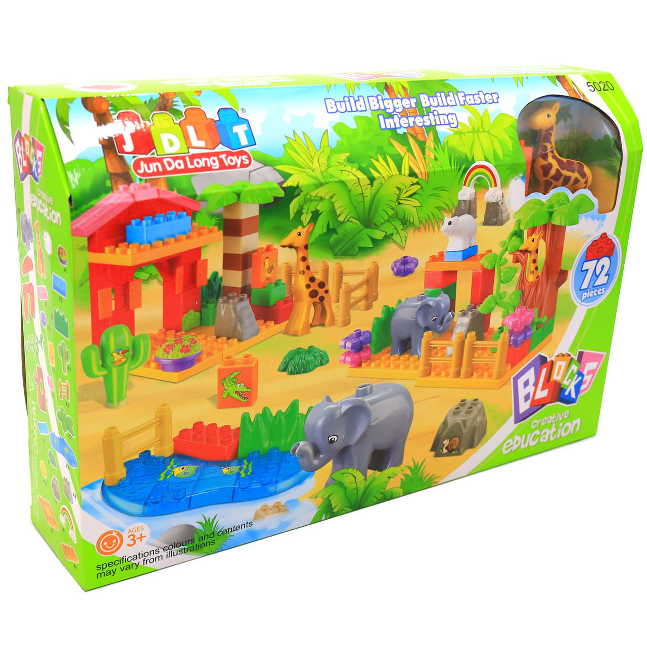 Конструктор JDLT «Зоопарк», 72 деталі (5020), фото 1