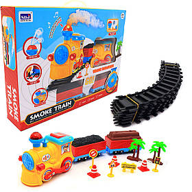 Залізниця Smoke Train дитяча 73х73 см з димком, світло, звук (QS527A)