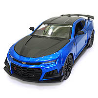 Машинка металева Chevrolet Camaro AutoExpert Шевроле Камаро синій звук світло 20*6*8 см (GT-0708), фото 6