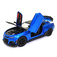 Машинка металева Chevrolet Camaro AutoExpert Шевроле Камаро синій звук світло 20*6*8 см (GT-0708), фото 7
