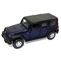 Машинка металева Jeep Wrangler Unlimited Rubicon "Bburago" Джип Вранглер синій 13*6*5 см (18-43012), фото 2