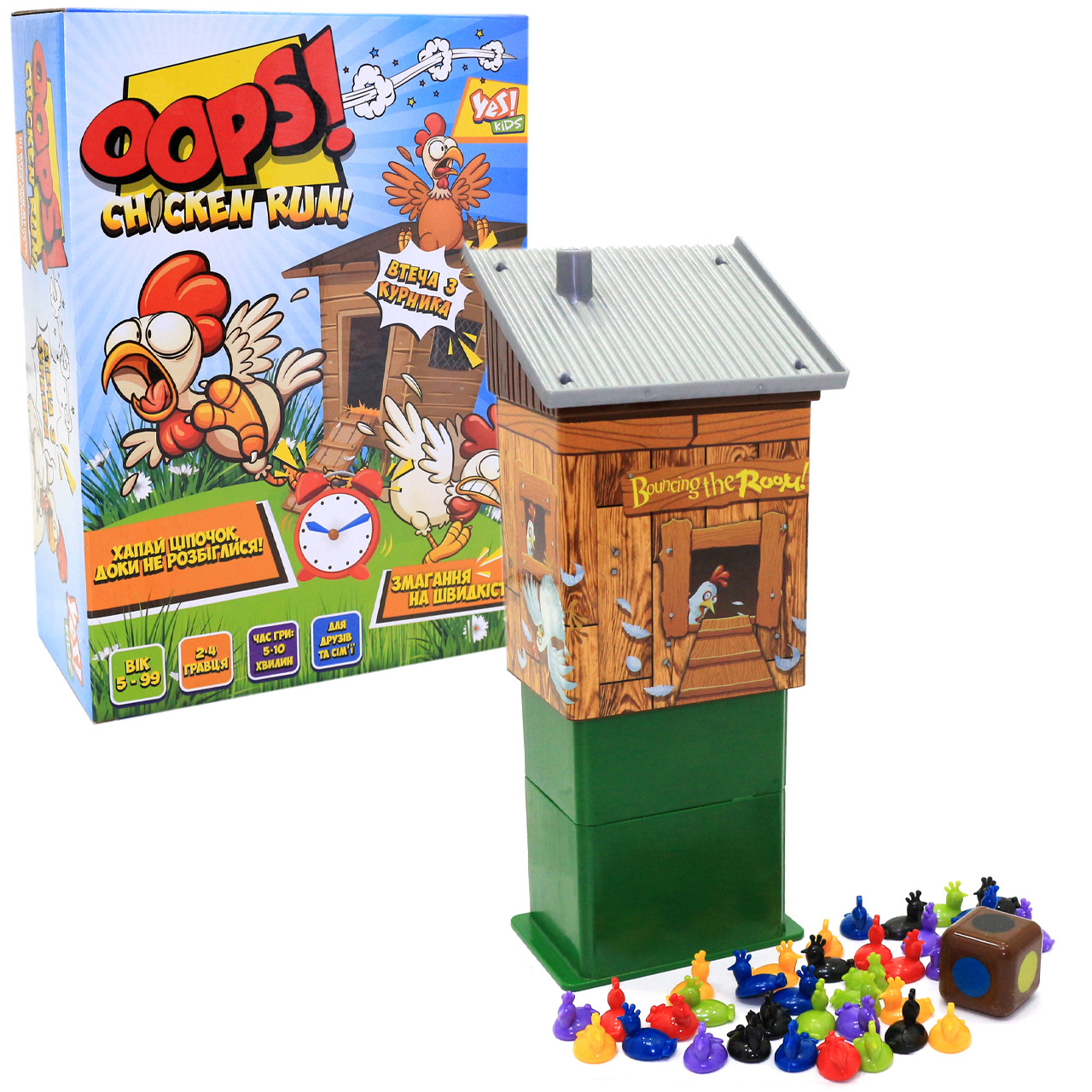 Настільна гра Yes! Kids «Oops! Втеча з курника! » 26*11*10 см (953762)