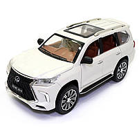 Машинка металева Lexus «AutoExpert» Лексус джип білий звук світло 19*7*9 см (GT-8288), фото 2