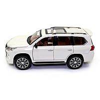 Машинка металева Lexus «AutoExpert» Лексус джип білий звук світло 19*7*9 см (GT-8288), фото 3