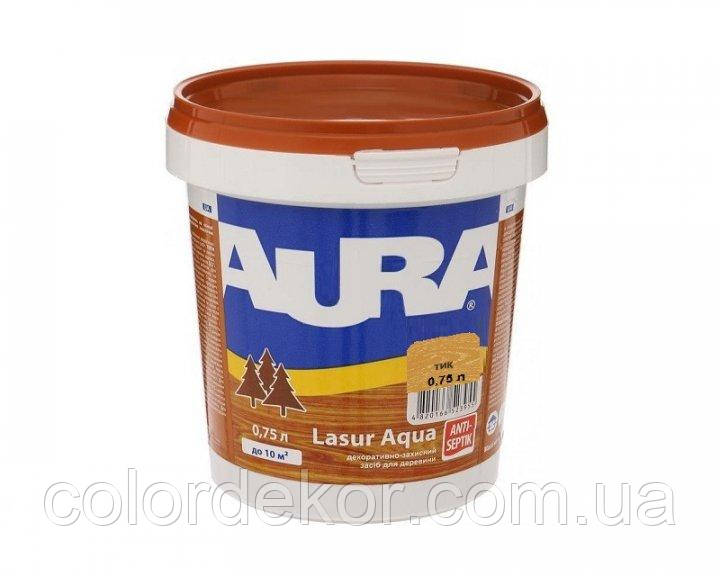 Лазурь для древесины AURA Lasur Aqua (Орех) 0,75 л