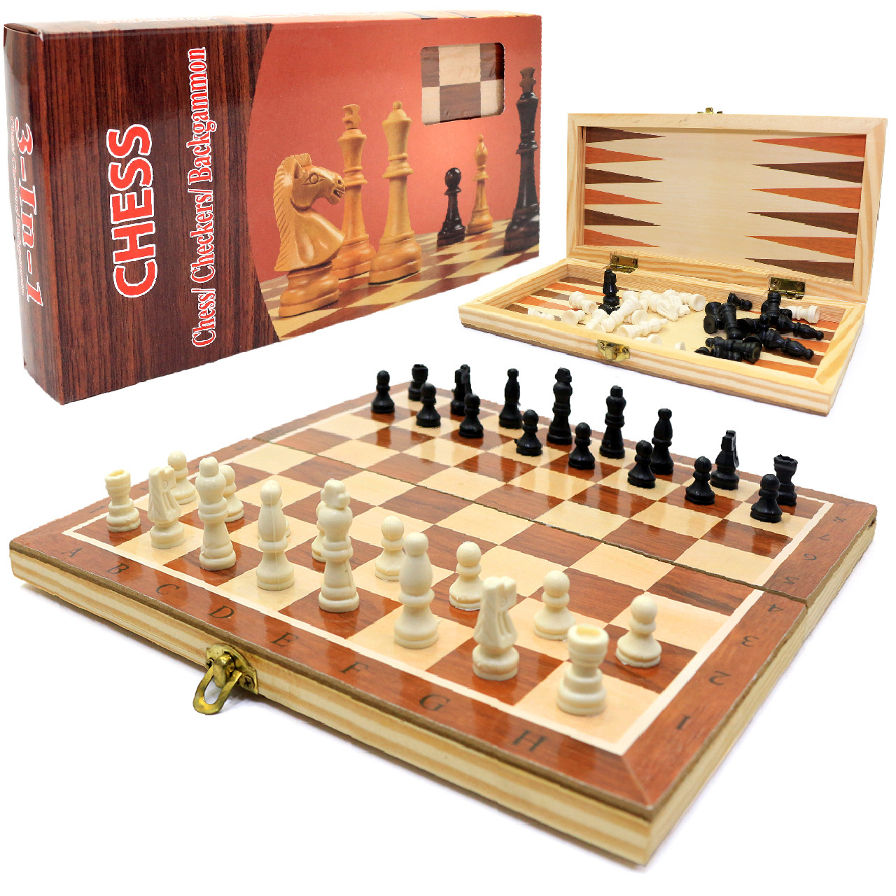 Настільна гра «Шахи» дерево пластик 2424**3 см (S2416), фото 1