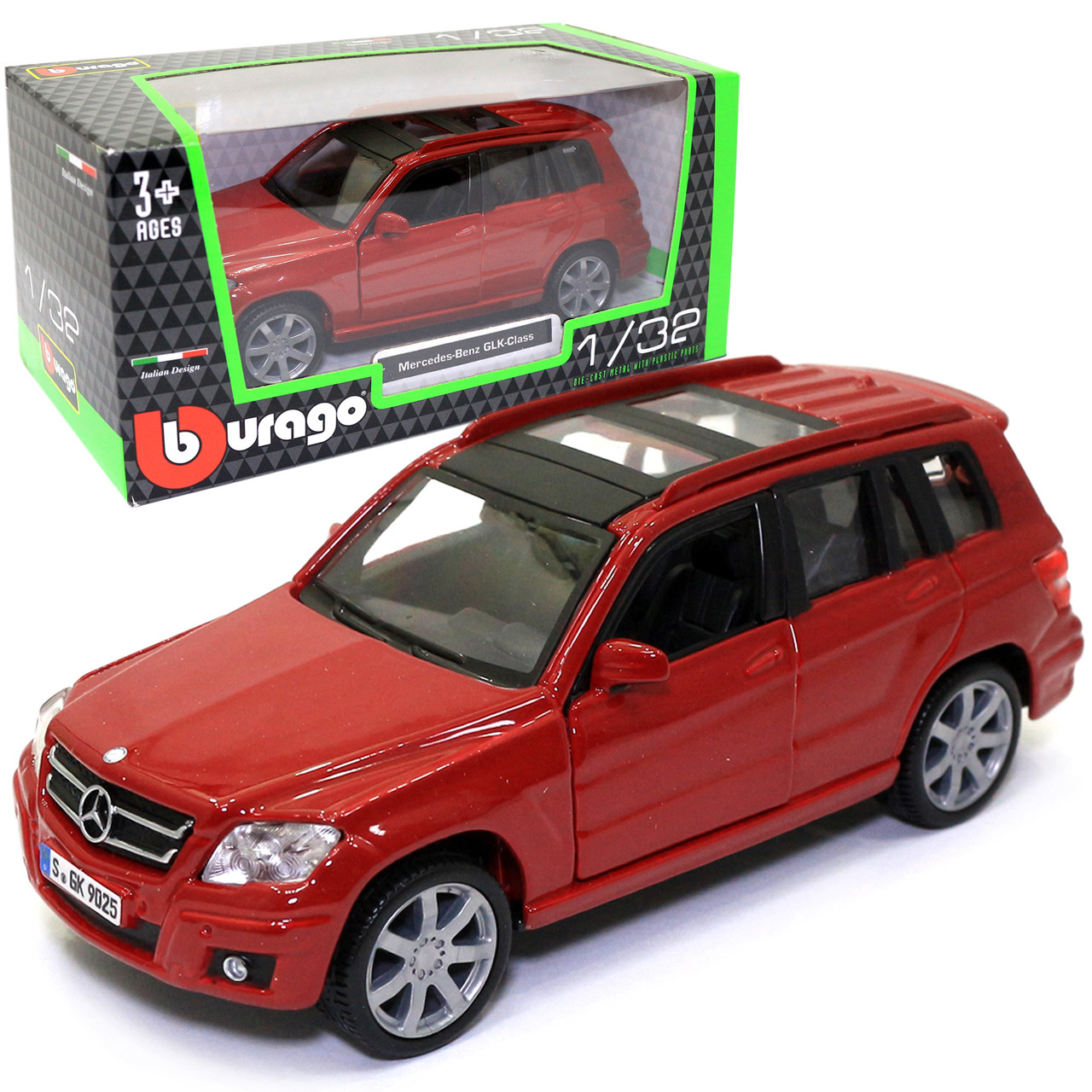 Машинка металева Mercedes-Benz GLK-Class «Bburago» Мерседес червоний джип 13*5*6 см (18-43016), фото 1