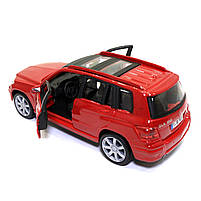 Машинка металева Mercedes-Benz GLK-Class «Bburago» Мерседес червоний джип 13*5*6 см (18-43016), фото 7