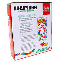 Гра сортер- шнурівка Fun Game «Розвиваючі фігури» Цифри і транспорт, дерев'яна гра 20*18*5 см (35852), фото 9