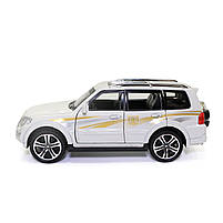 Машинка металева Mitsubishi Pajero AutoExpert Мітсубісі Паджеро джип білий звук світло 16 см (GT-2156), фото 4