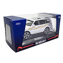 Машинка металева Mitsubishi Pajero AutoExpert Мітсубісі Паджеро джип білий звук світло 16 см (GT-2156), фото 8