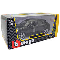 Машинка металева Porsche Macan Bburago Порше чорний 8*19*6 см (18-21077), фото 9