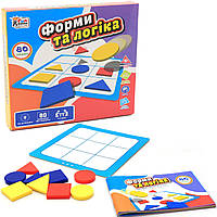 Настільна гра головоломка Fun game «Форми та логіка» (форми і логіка) UKB-B0034