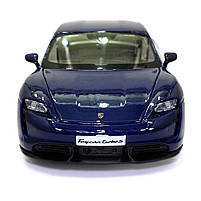Машинка металева Porsche Taycan Turbo S Bburago Порше синій 8*19*5 см (18-21098), фото 3