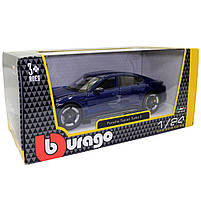 Машинка металева Porsche Taycan Turbo S Bburago Порше синій 8*19*5 см (18-21098), фото 9