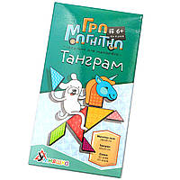 Настільна гра магнітна Умняшка «Танграм», від 6 років (+1487), фото 2