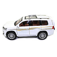Машинка металева Toyota Prado «AutoExpert» Тойота Прадо джип білий звук світло 21*9*10 см (GT-9147), фото 3