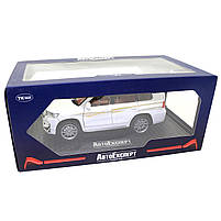 Машинка металева Toyota Prado «AutoExpert» Тойота Прадо джип білий звук світло 21*9*10 см (GT-9147), фото 8