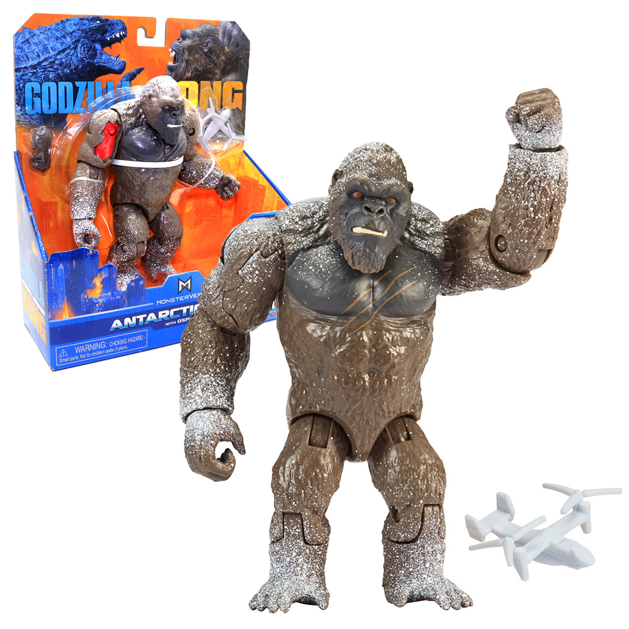 Ігрова фігурка Кінг-Конг з літаком «MonsterVerse» Godzilla vs Kong 15*10*5 см (35309), фото 1