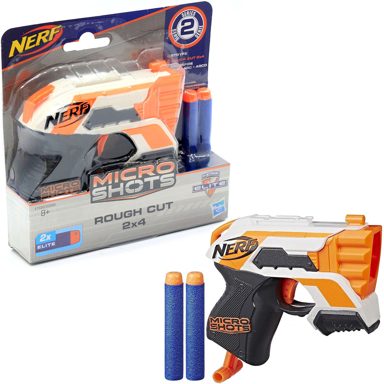 Зброя іграшкове Nerf Hasbro Н-Страйк 2x4 MicroShots Rough Cut (E1626 / E0489), фото 1