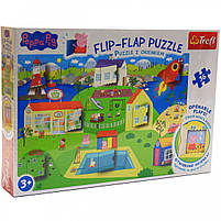 Пазли дитячі з відкриваються віконцями Trefl - Свинка Пеппа, 58х40 см, 36 деталей (14274), фото 5