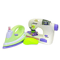 Ігровий набір Mini Appliance Set із праскою та швейною машинкою звук 43*20*10 (6700A), фото 2