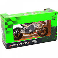 Мотоцикл Автопром HX-795, золотий, 16х5х10 см (7748), фото 3