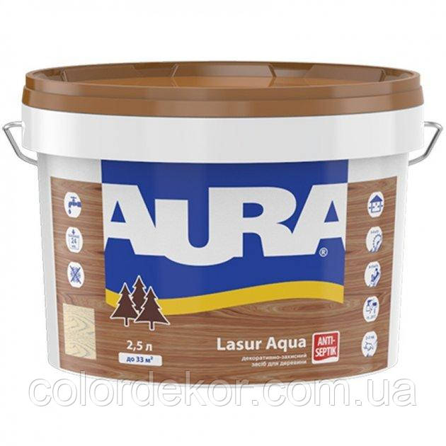 Лазурь для древесины AURA Lasur Aqua (Бесцветный) 2,5 л - фото 1 - id-p1627043540