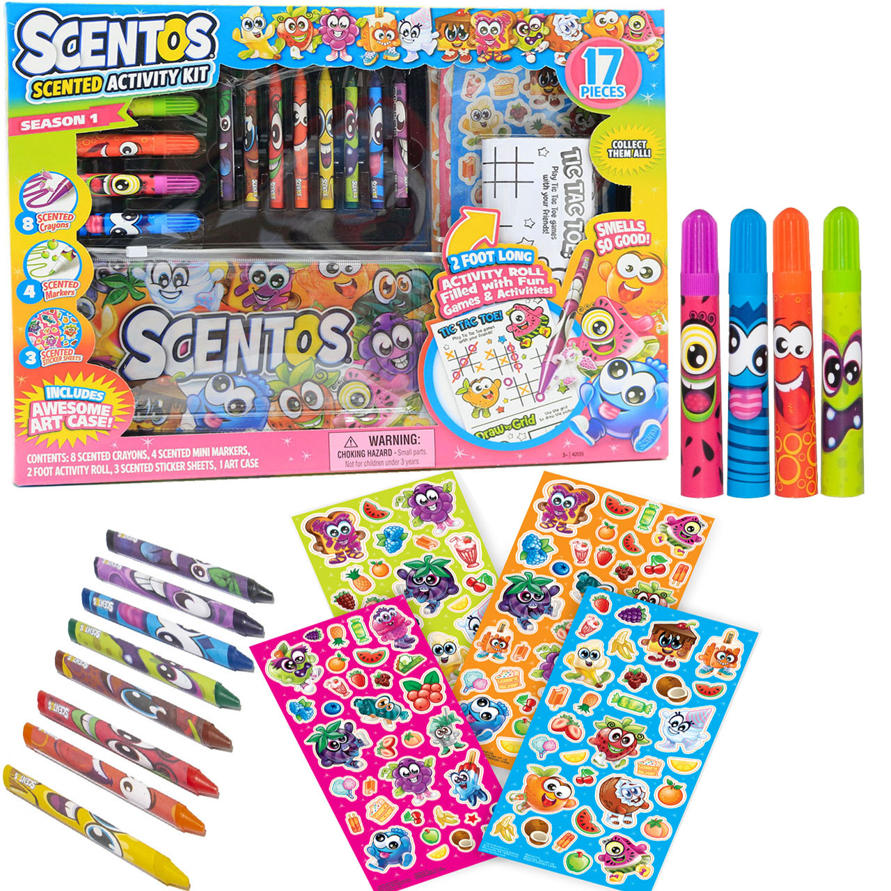 Ігровий набір для творчості ароматні фломастери Scentos Забавна компанія, 17 штук (42135), фото 1