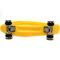 Пенні борд (скейт) з безшумними світяться колесами, 55х14 см (абстракція) S-20888, фото 3