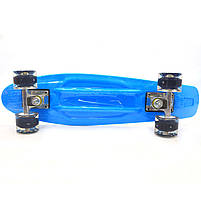 Пенні борд (скейт) з безшумними світяться колесами, 55х15 см (альпініст) S-99160, фото 3