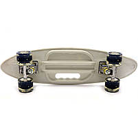 Пенні борд (скейт) з безшумними світяться колесами, ручка, 60х16 см (Лев) 32040, фото 3