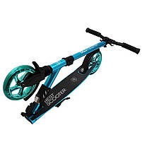 Самокат двоколісний BEST SCOOTER амортизатор, колеса PU, 180 мм, бірюзовий, до 100 кг (S-30688), фото 4