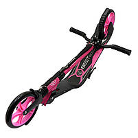 Самокат двоколісний BEST SCOOTER затиск керма, амортизатор, колеса PU, 200 мм, рожевий, до 100 кг (87602), фото 4