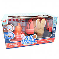 М'яка інтерактивна іграшка кролик з аксесуарами «Pet Park» Cute Bunny set від 3 років см (RA001-5), фото 8