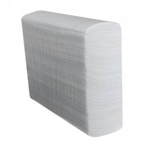 Паперові рушники Z-складка 2 слої 150 аркушів білий  ЯЩИК 21 упаковка.
