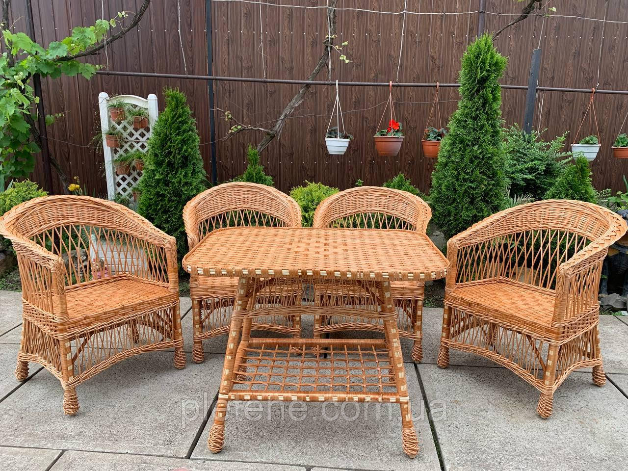 Меблі з лози . Ціна вказана без накидок ., фото 1