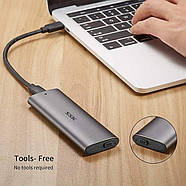 Кишеня для SSD M.2 NVMe Enclosure SSK SHE-C327 Type-C USB 3.1 OEM, фото 3