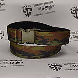 Ремінь армійський стропа 40 мм камуфляж на застібці фастекс, фото 4